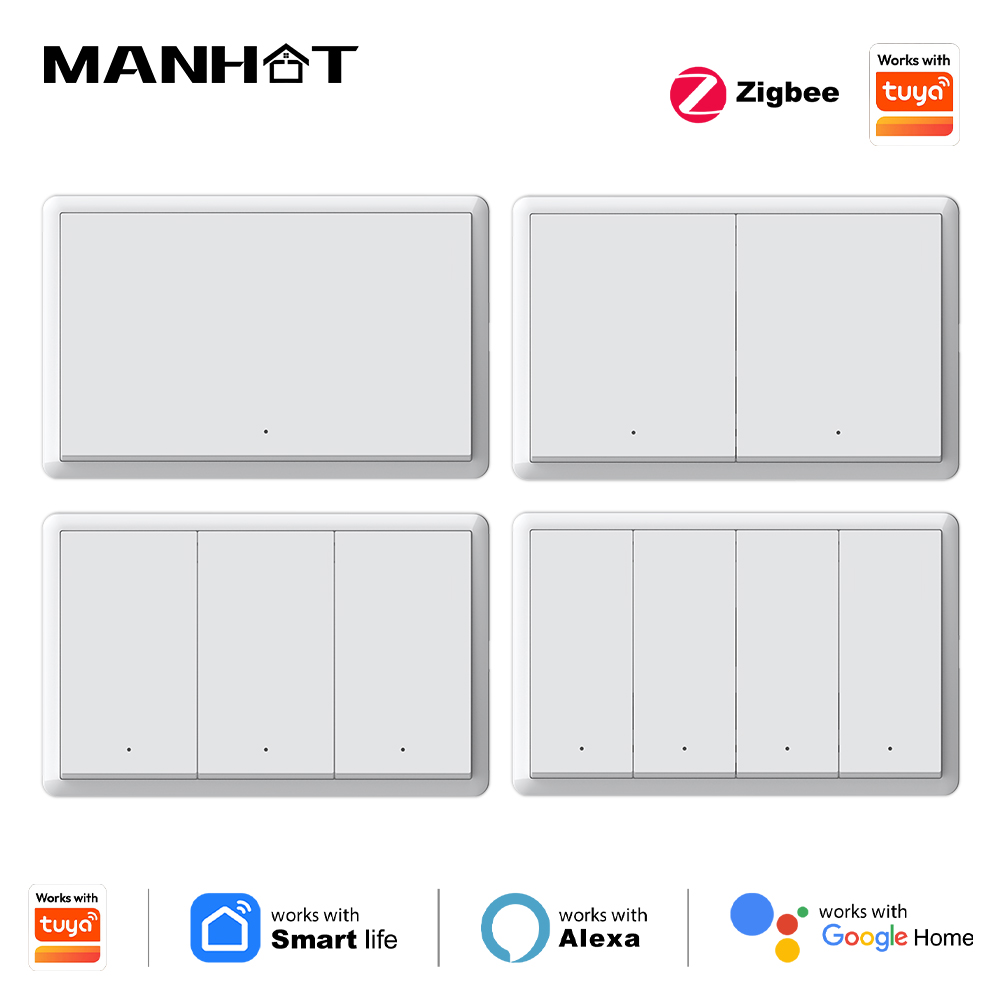 Smart Accessories - 맨핫 스마트 지그비 스위치, 중성선 필요