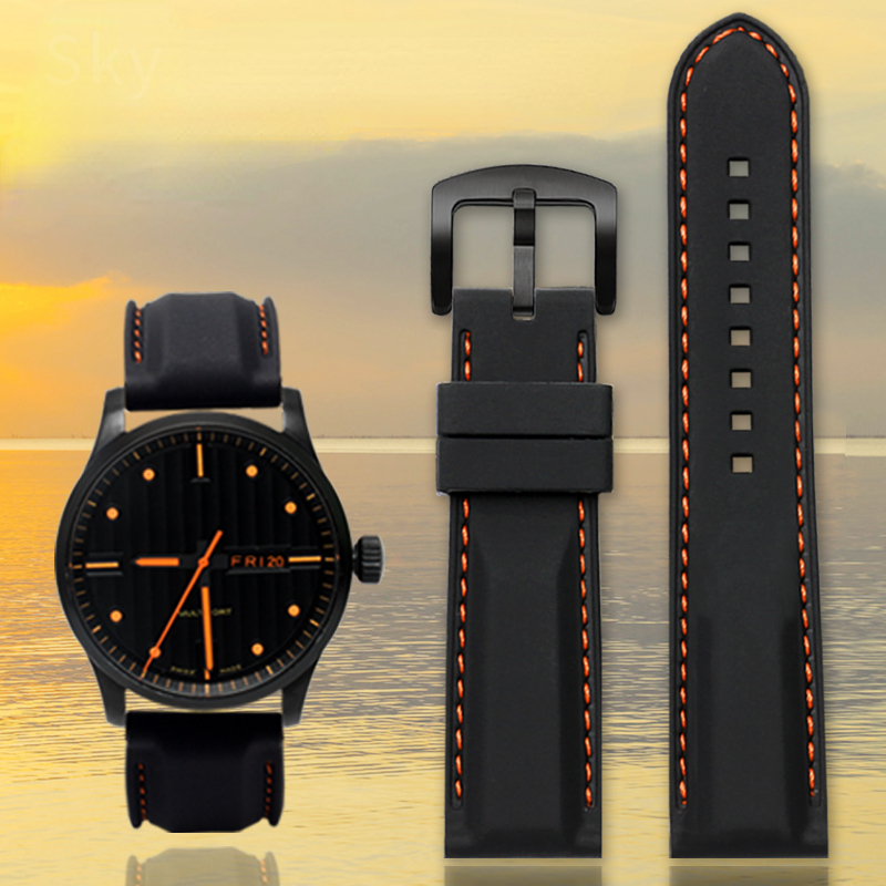 Fossil Smartwatch Accessories - 남성용 실리콘 시계 스트랩, 시티즌 세이코