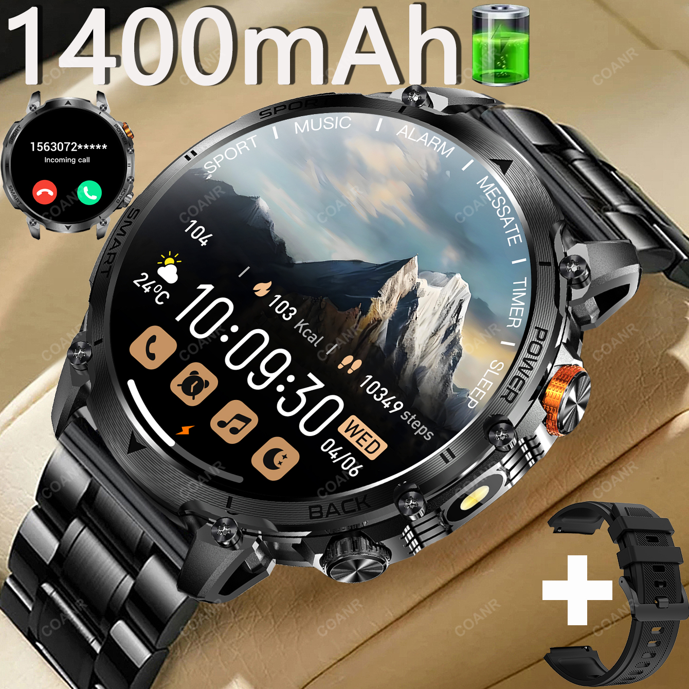 Android Smartwatch Accessories - 새로운 군용 남성용 야외 스포츠 스마트워치