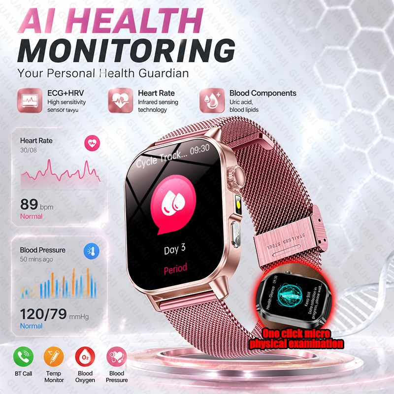 Smartwatch Nexus - 새로운 오리지널 여성 맞춤형 AI 건강