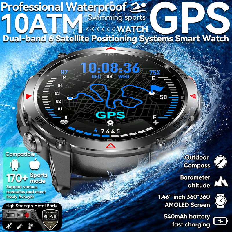 Smartwatch Nexus - T-Rex 3 프로 밀리터리 등급 AGPS