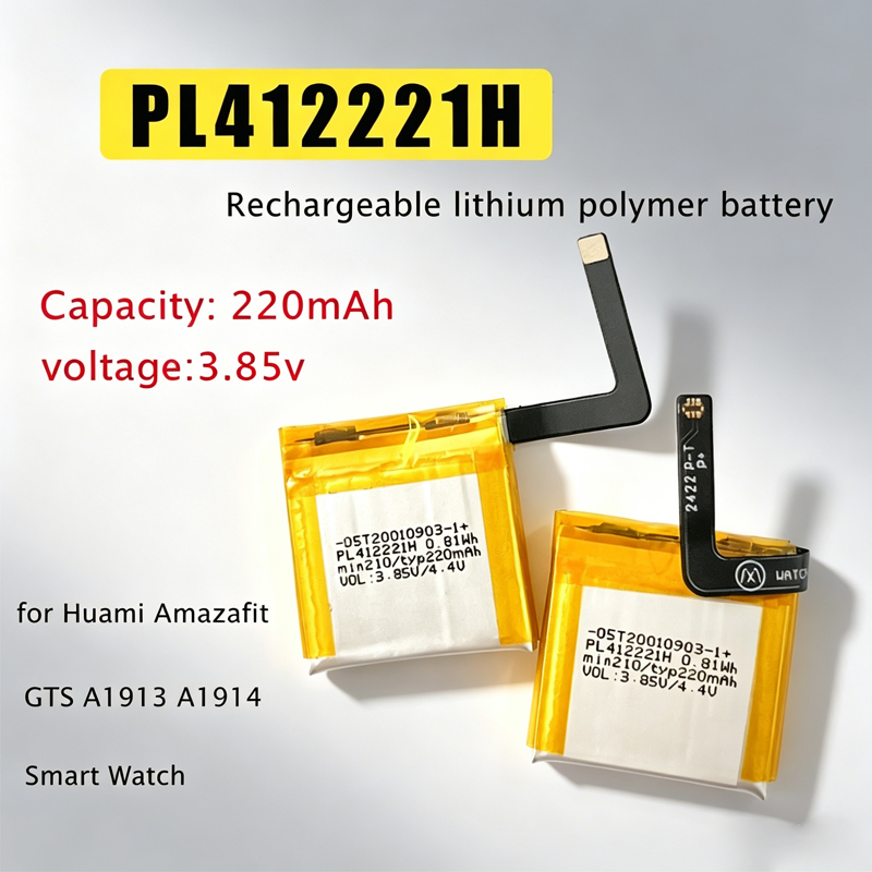 Smartwatch A1914 - 충전식 배터리 PL412221H 220mAh 3.85V 교체용