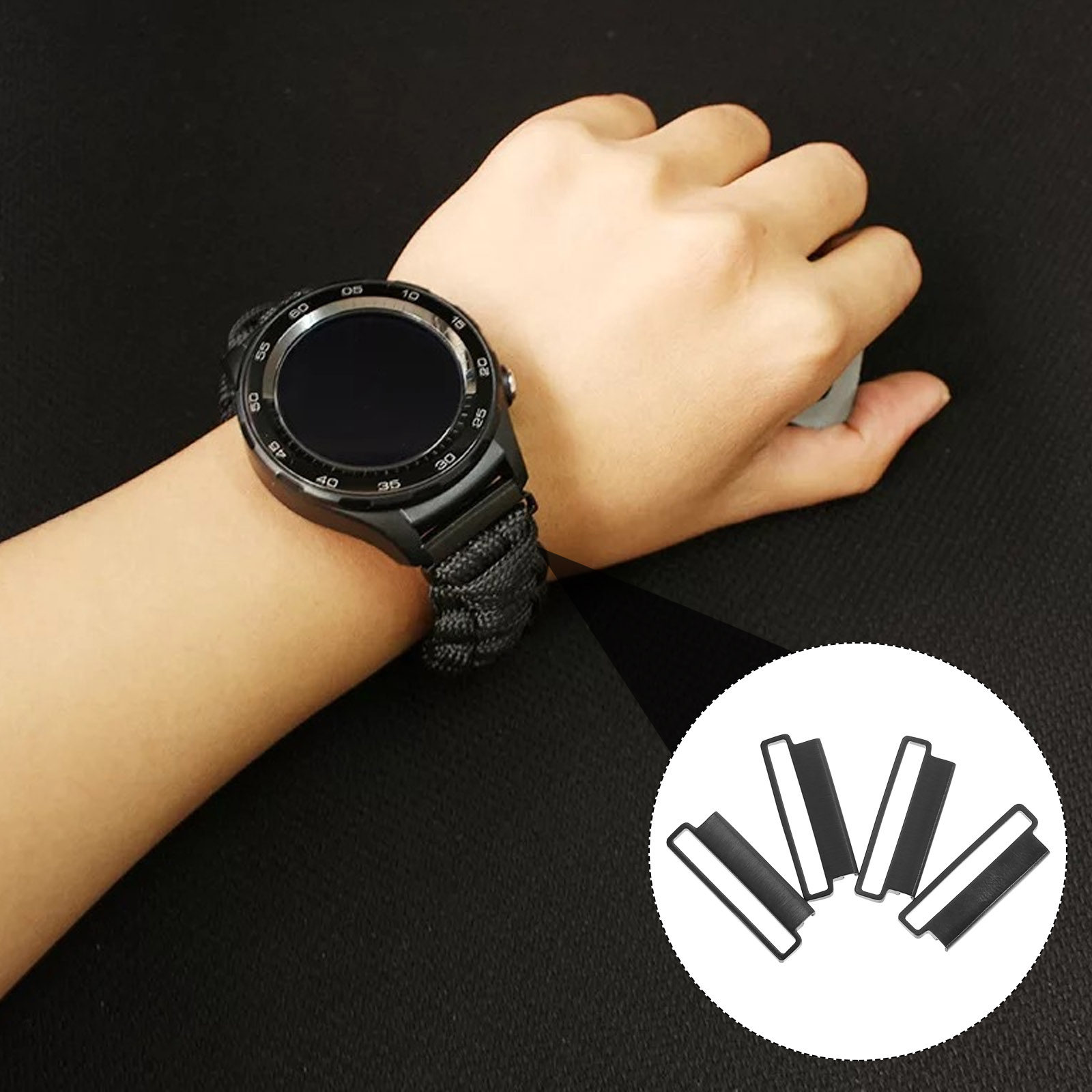 Smartwatch Straps & Accessories - 4개 스테인레스 스틸 시계 밴드 어댑터