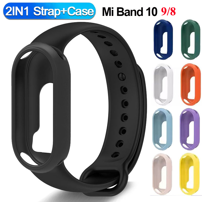 Xiaomi Smartwatch Accessories - 샤오미 스마트 밴드 10용 실리콘 스트랩+시계