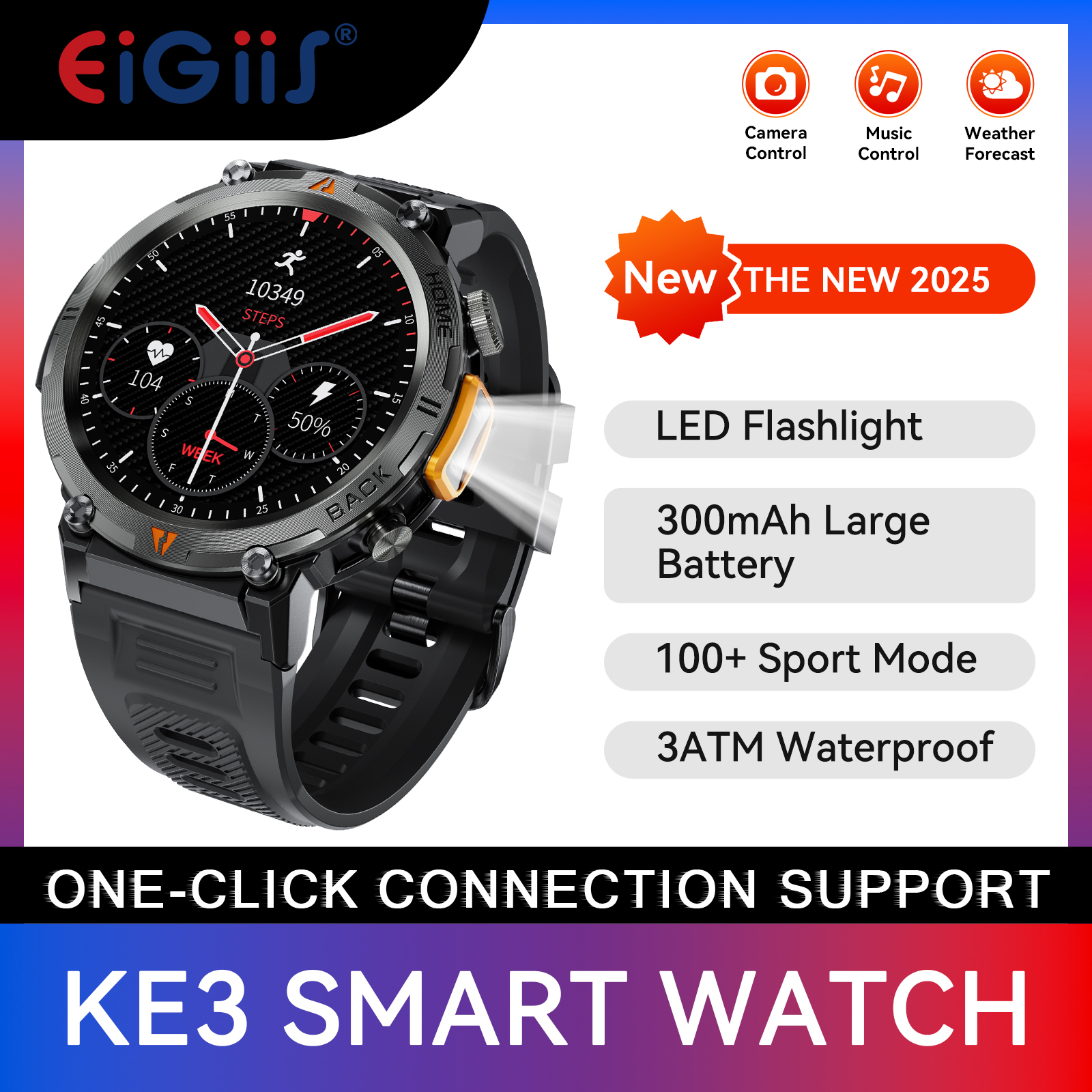 Smartwatch Faces - EIGIIS KE3 블루투스 통화 스마트 워치