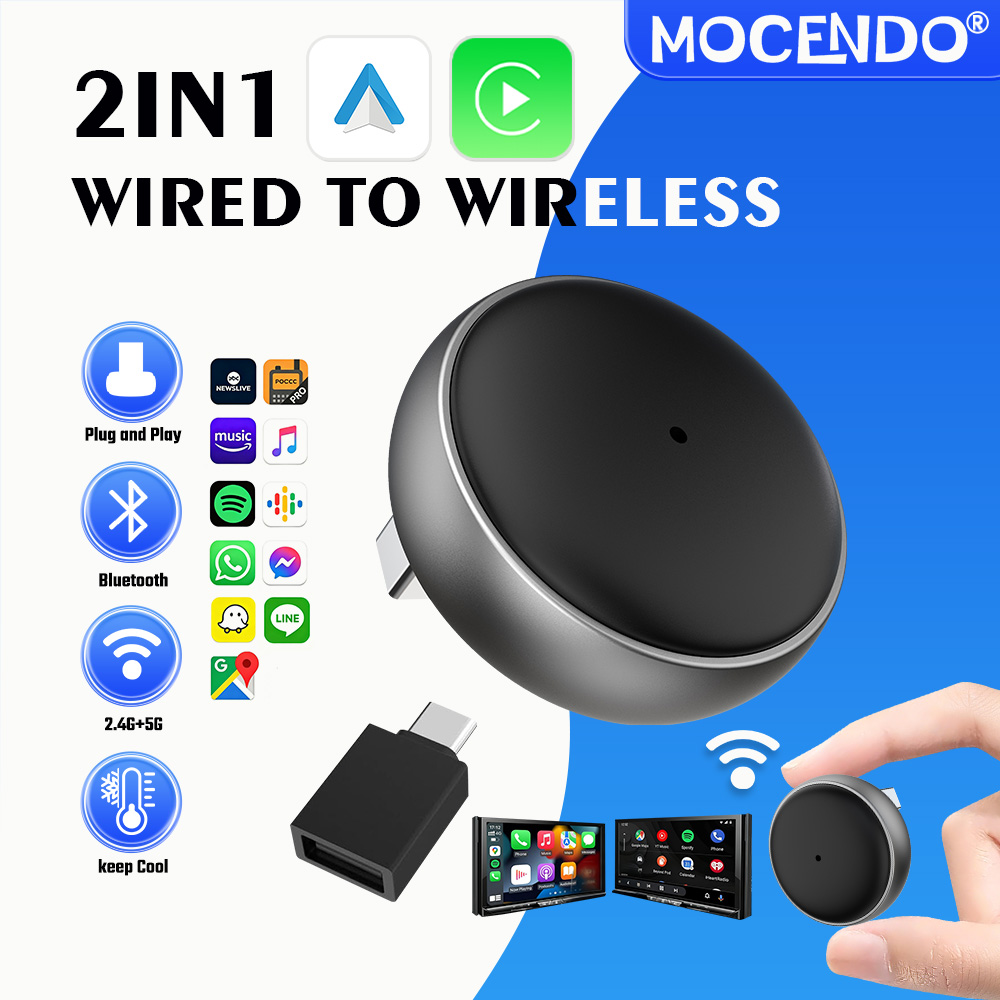 Smart Accessories - MOCENDO 2in1 유선-무선 CarPlay 어댑터 안드로이드