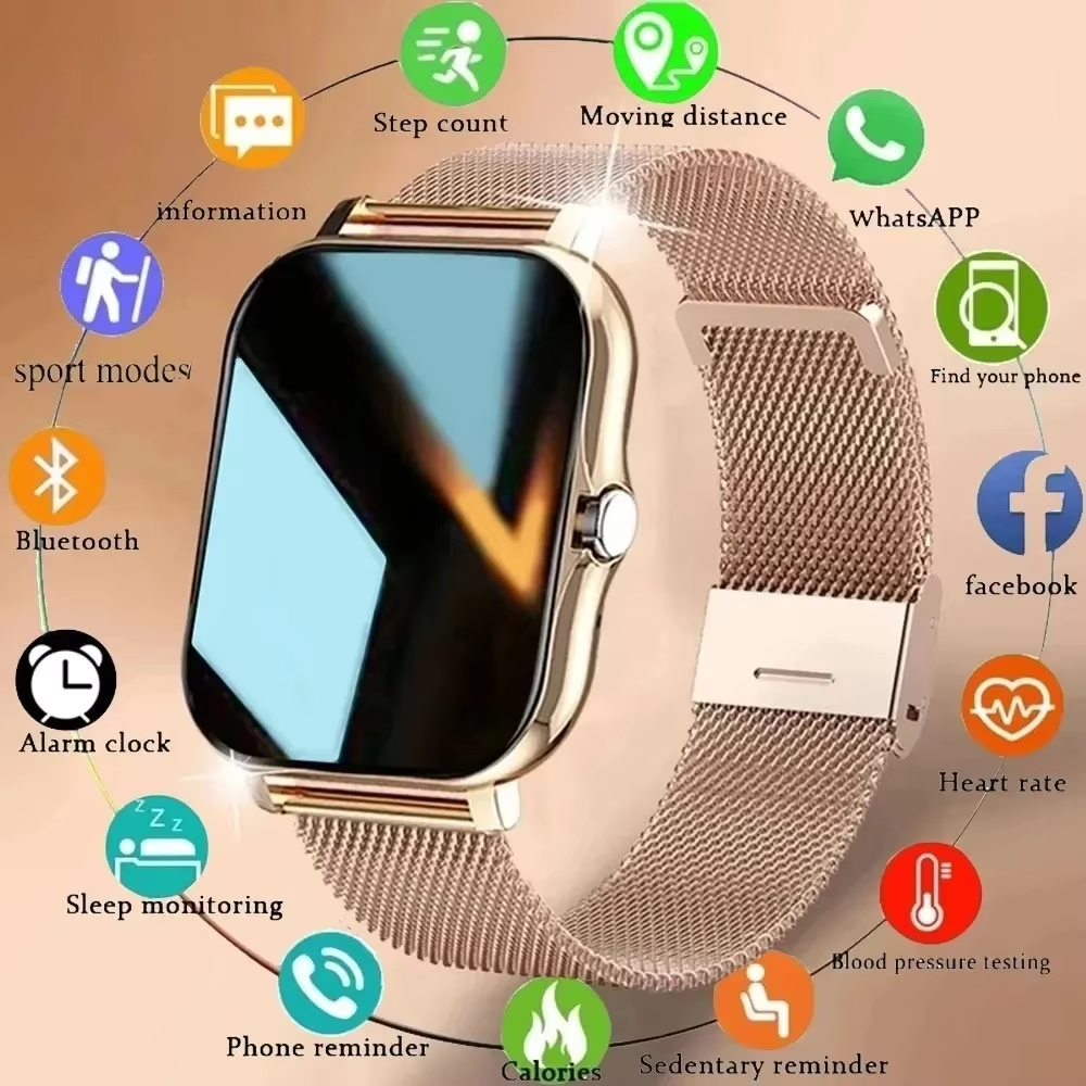 Smartwatch Instagram - LAXASFIT 2025 새로운 스마트 시계 블루투스