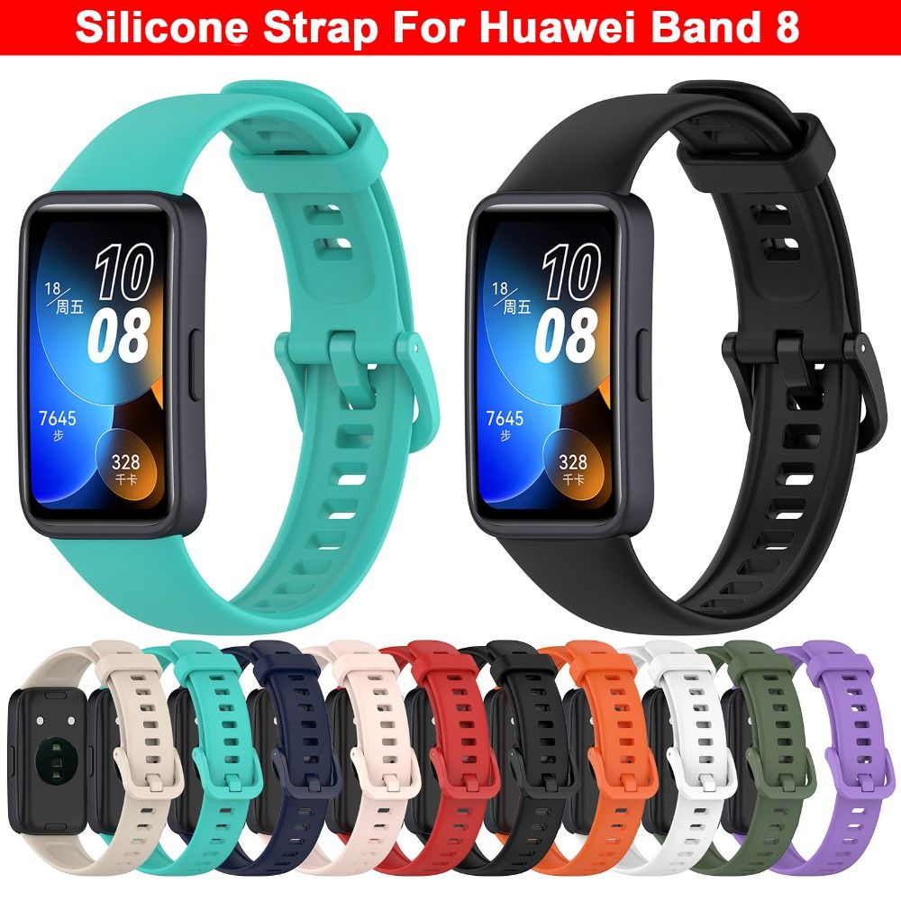 Silicone Band Replacement - 화웨이 밴드 8 용 스트랩, 실리콘