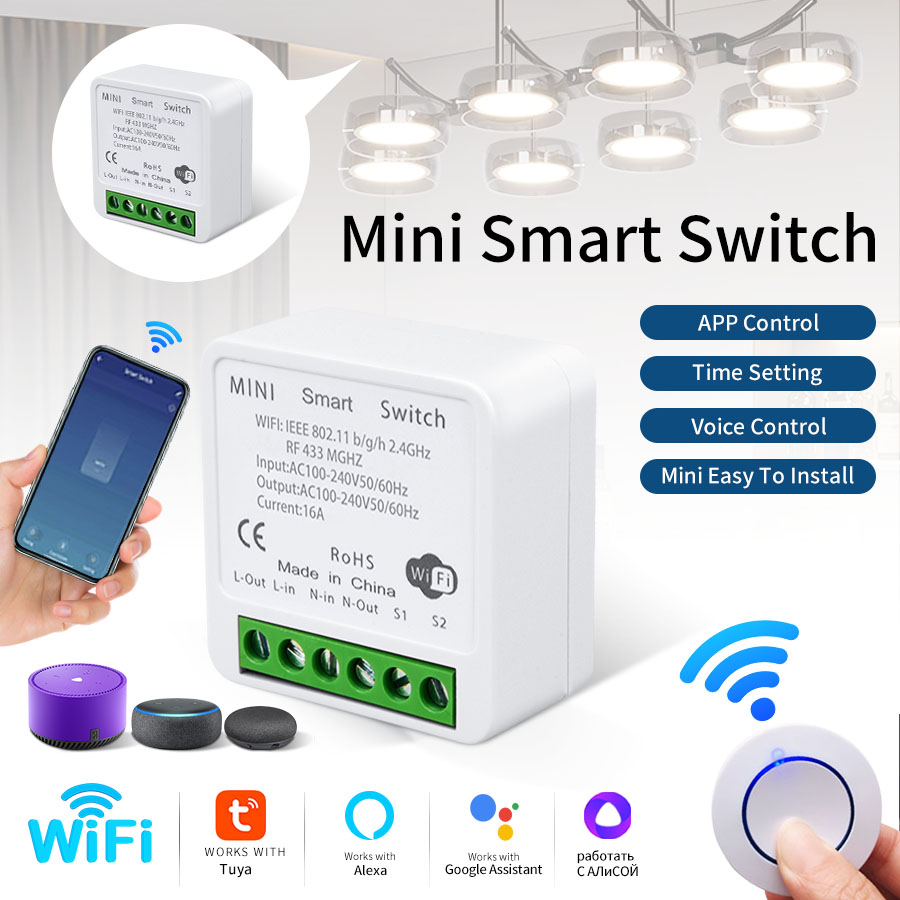 Smart Accessories - RF433Mhz 16A/20A Tuya WiFi 스마트 스위치