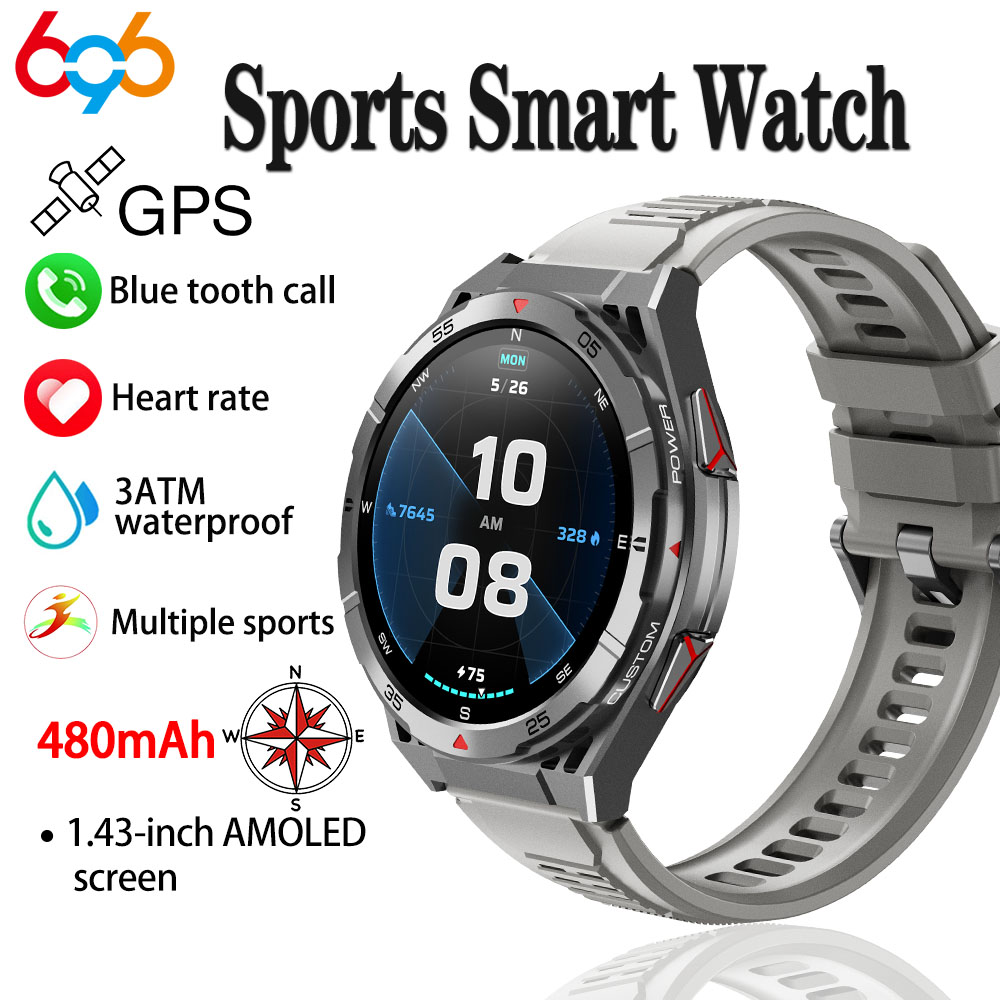 새로운 스마트 시계 GPS 스포츠 나침반 고도 기압 파 - Smartwatch Instagram 리뷰 및 가격