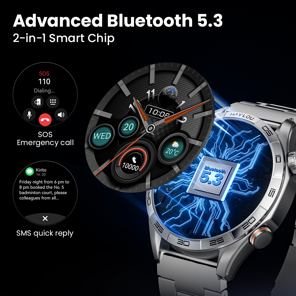 HAYLOU Solar 5 음성 통화 스마트 워치 1. - Smartwatch Faces 리뷰 및 가격