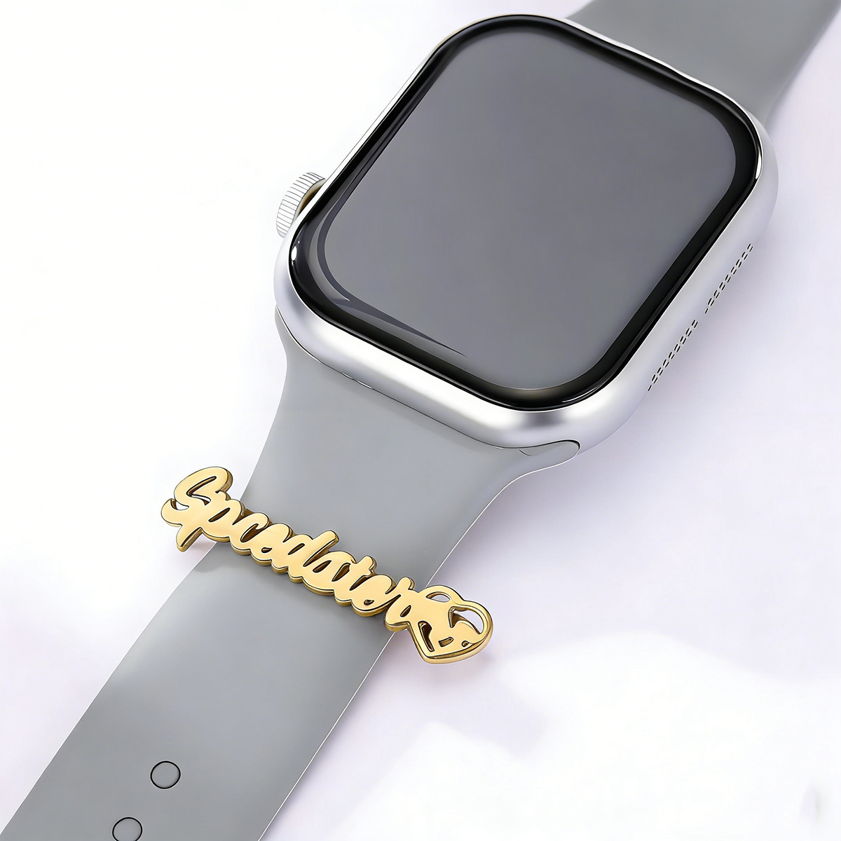 골드 스테인리스 스틸 맞춤형 레터 시계줄 링 스피드스터 - Smart Watch Accessories 리뷰 및 가격