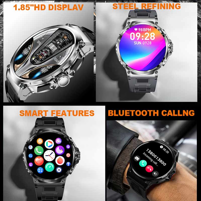 NORTH EDGE 남성용 HD 디스플레이 스마트 워치 - Smartwatch Instagram 리뷰 및 가격