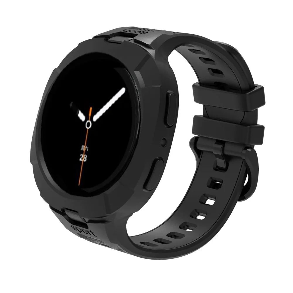 삼성 갤럭시 워치 9 8 44 40mm용 케이스+스트랩 - Silicone Band Replacement 리뷰 및 가격