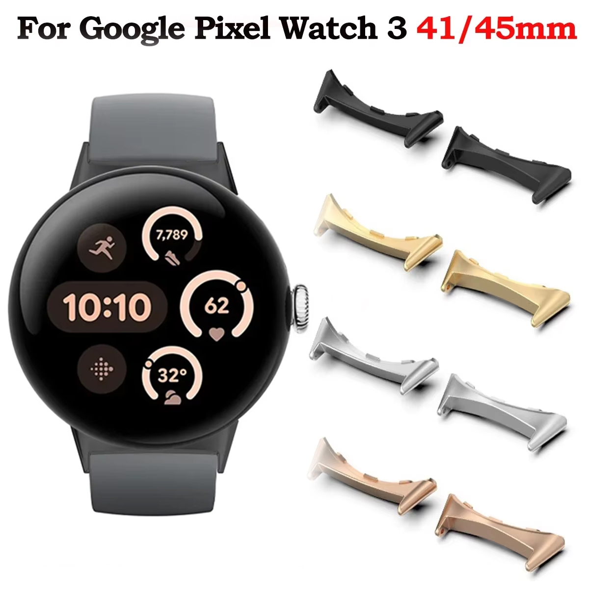 시계 스트랩 커넥터 어댑터, 구글 픽셀 워치 3, 41 - Smartwatch Straps & Accessories 리뷰 및 가격