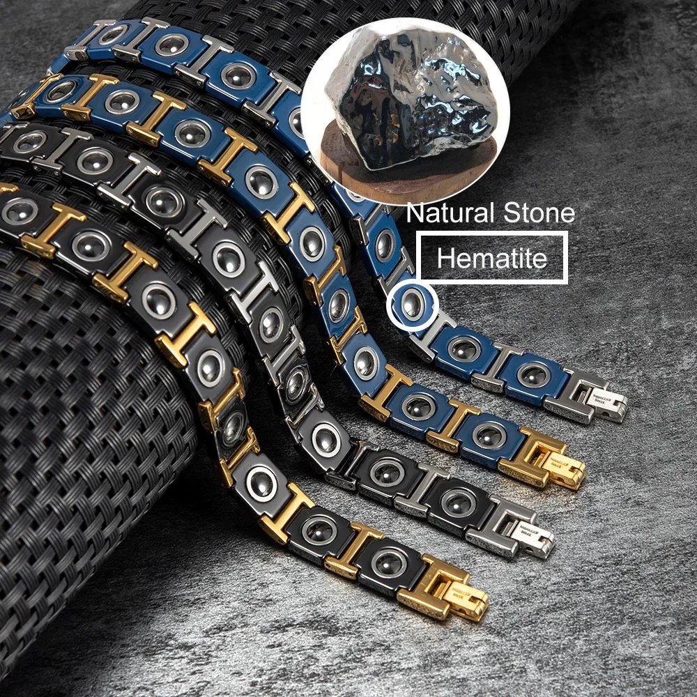 꿈꾸는 듯한 블루 세라믹 팔찌 티타늄 강철 자기 적철광 - Ceramic Link Bracelet 리뷰 및 가격