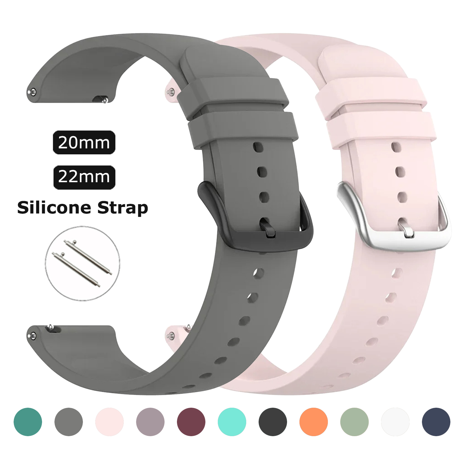 20/22mm 실리콘 스트랩 포실 GEN 6 5 5E  - Fossil Smartwatch Accessories 리뷰 및 가격