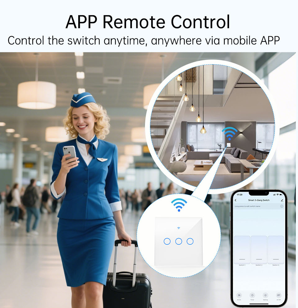 WiFi RF 433mhz 터치 벽 조명 스마트 스위치 - Smart Accessories 리뷰 및 가격