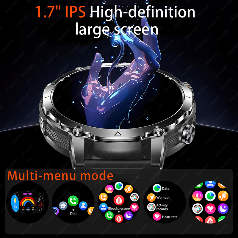 2026 새로운 야외 1400mAh 배터리 군사 남성  - Android Smartwatch Accessories 리뷰 및 가격