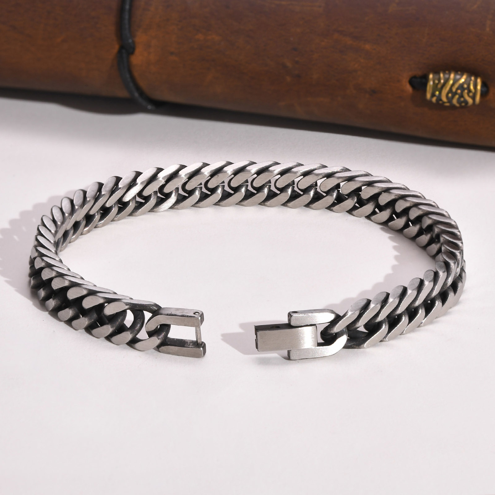 남성용 Vnox Chunky 레트로 쿠바 체인 팔찌,  - Ceramic Link Bracelet 리뷰 및 가격