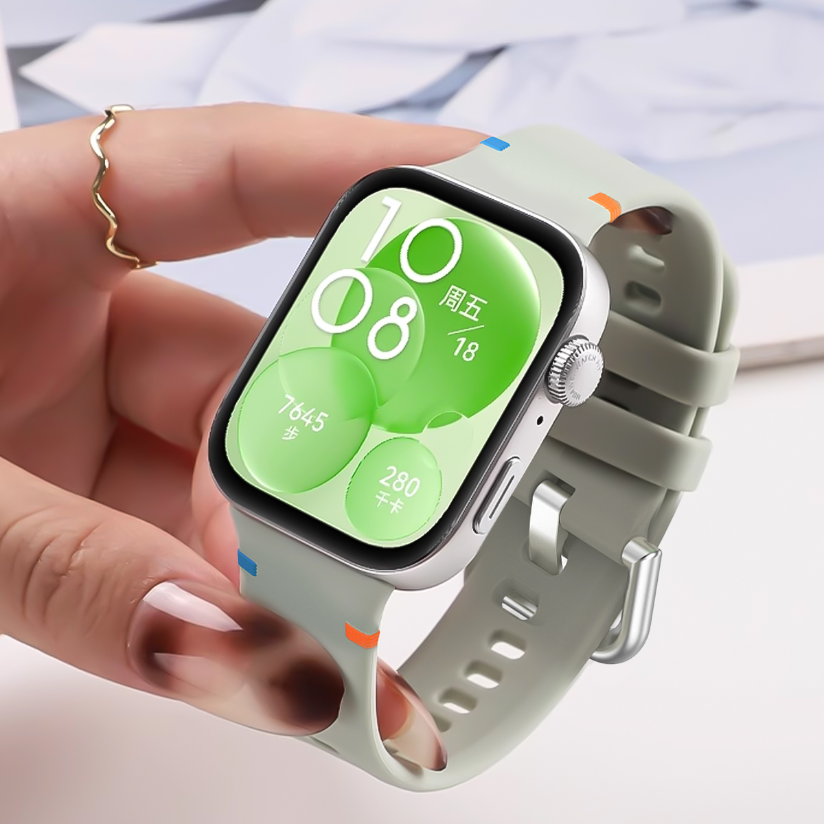 화웨이 워치 핏 5프로 5용 소프트 케이스+실리콘 스트 - Silicone Band Replacement 리뷰 및 가격