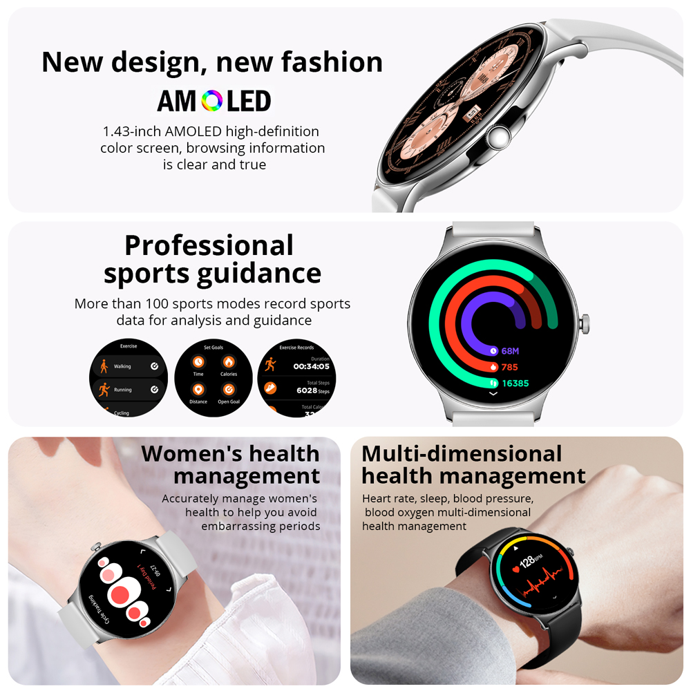 COLMI 여성용 스마트 워치, AMOLED 디스플레이 - Smartwatch Faces 리뷰 및 가격