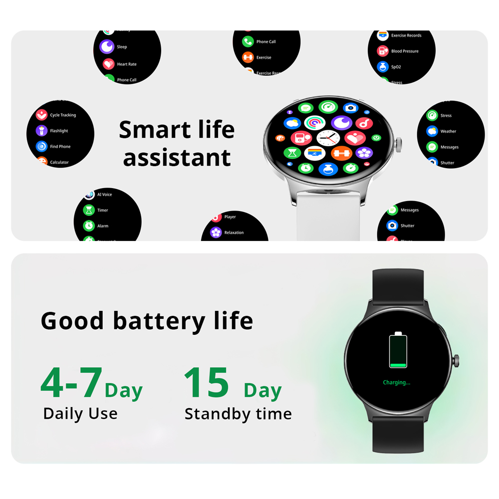 COLMI 여성용 스마트 워치, AMOLED 디스플레이 - Smartwatch Faces 리뷰 및 가격