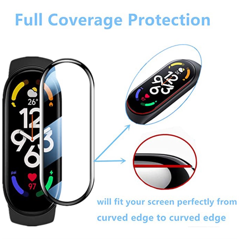 Xiaomi 미밴드 6 7 Miband 소프트 유리 보 - Xiaomi Smartwatch Accessories 리뷰 및 가격