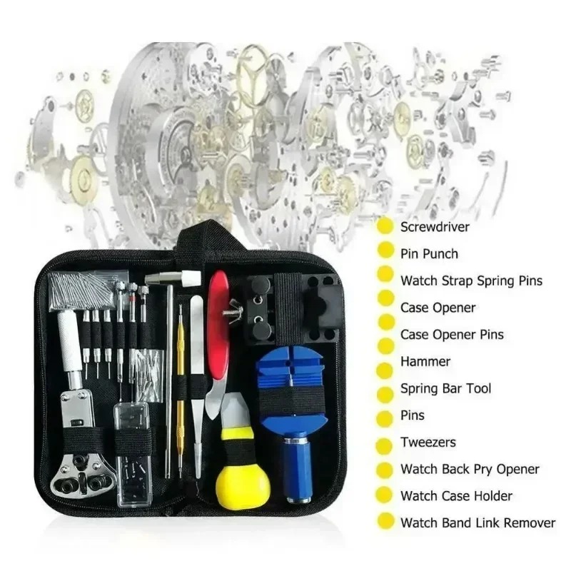 147피스 시계 수리 도구 세트 전문 시계 제작자 키트 - Tool Kit Strap Change 리뷰 및 가격