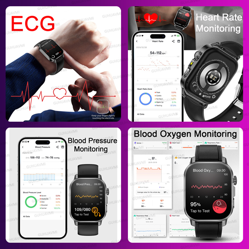 새로운 오리지널 여성 맞춤형 AI 건강 스마트워치 EC - Smartwatch Nexus 리뷰 및 가격