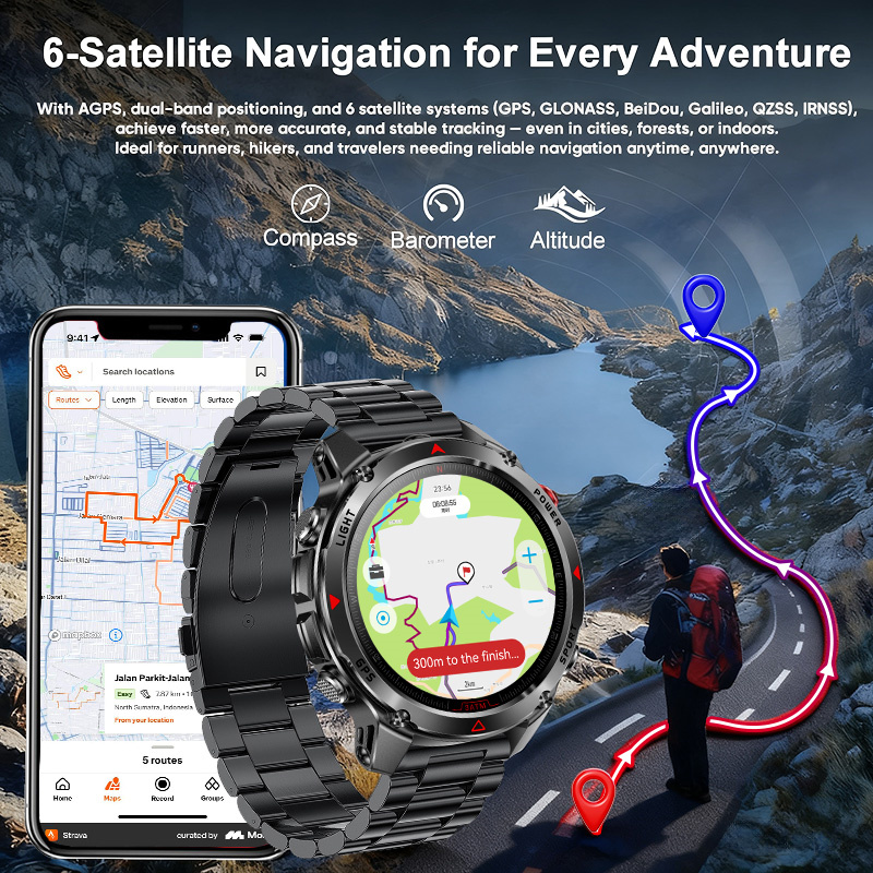 T-Rex 3 프로 밀리터리 등급 AGPS 스마트 워치 - Smartwatch Nexus 리뷰 및 가격