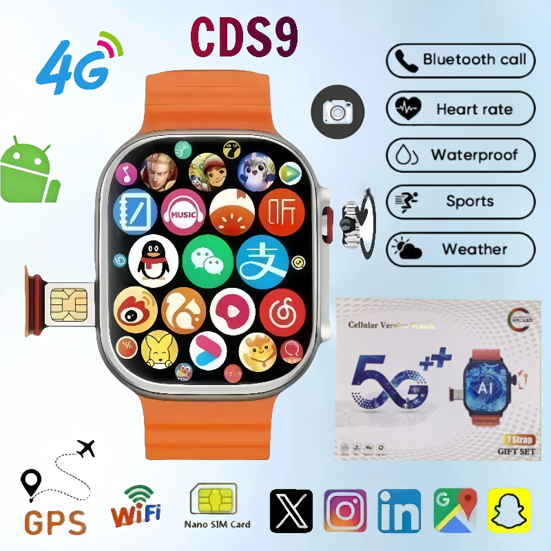 CDS9 새로운 안드로이드 스마트워치 4G 네트워크 S - Smartwatch Nexus 리뷰 및 가격