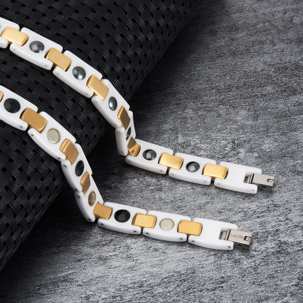 Vinterly 여성 세라믹 팔찌 건강 에너지 적철광  - Ceramic Link Bracelet 리뷰 및 가격