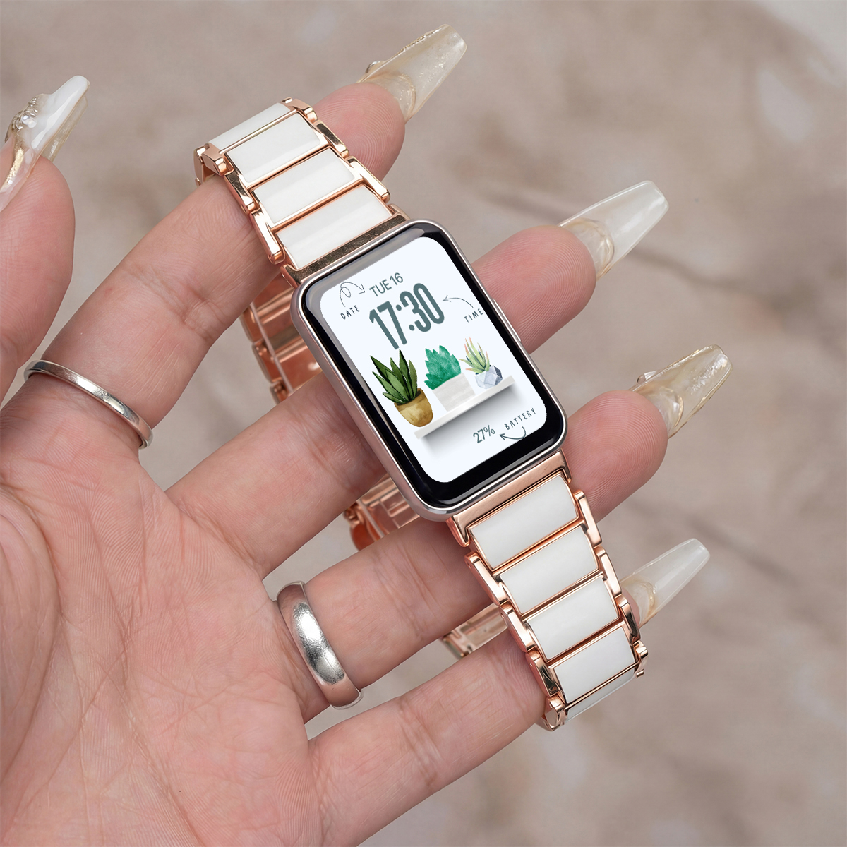 삼성 갤럭시 워치 핏 3용 메탈 스트랩, 갤럭시 워치  - Ceramic Link Bracelet 리뷰 및 가격
