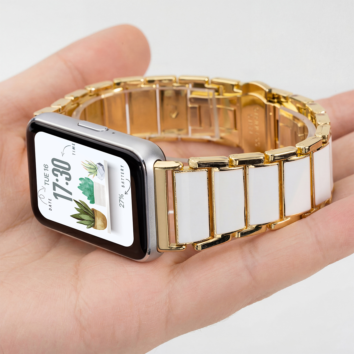 삼성 갤럭시 워치 핏 3용 메탈 스트랩, 갤럭시 워치  - Ceramic Link Bracelet 리뷰 및 가격