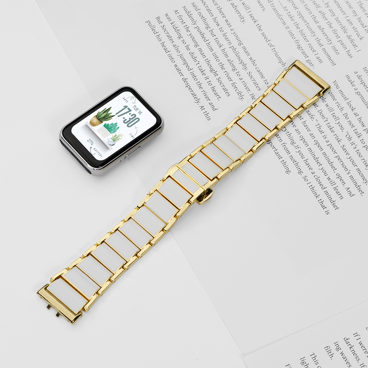 삼성 갤럭시 워치 핏 3용 메탈 스트랩, 갤럭시 워치  - Ceramic Link Bracelet 리뷰 및 가격