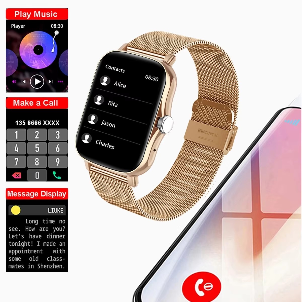 2026 새로운 다기능 스마트 시계 남성 및 여성 블루 - Smartwatch Instagram 리뷰 및 가격
