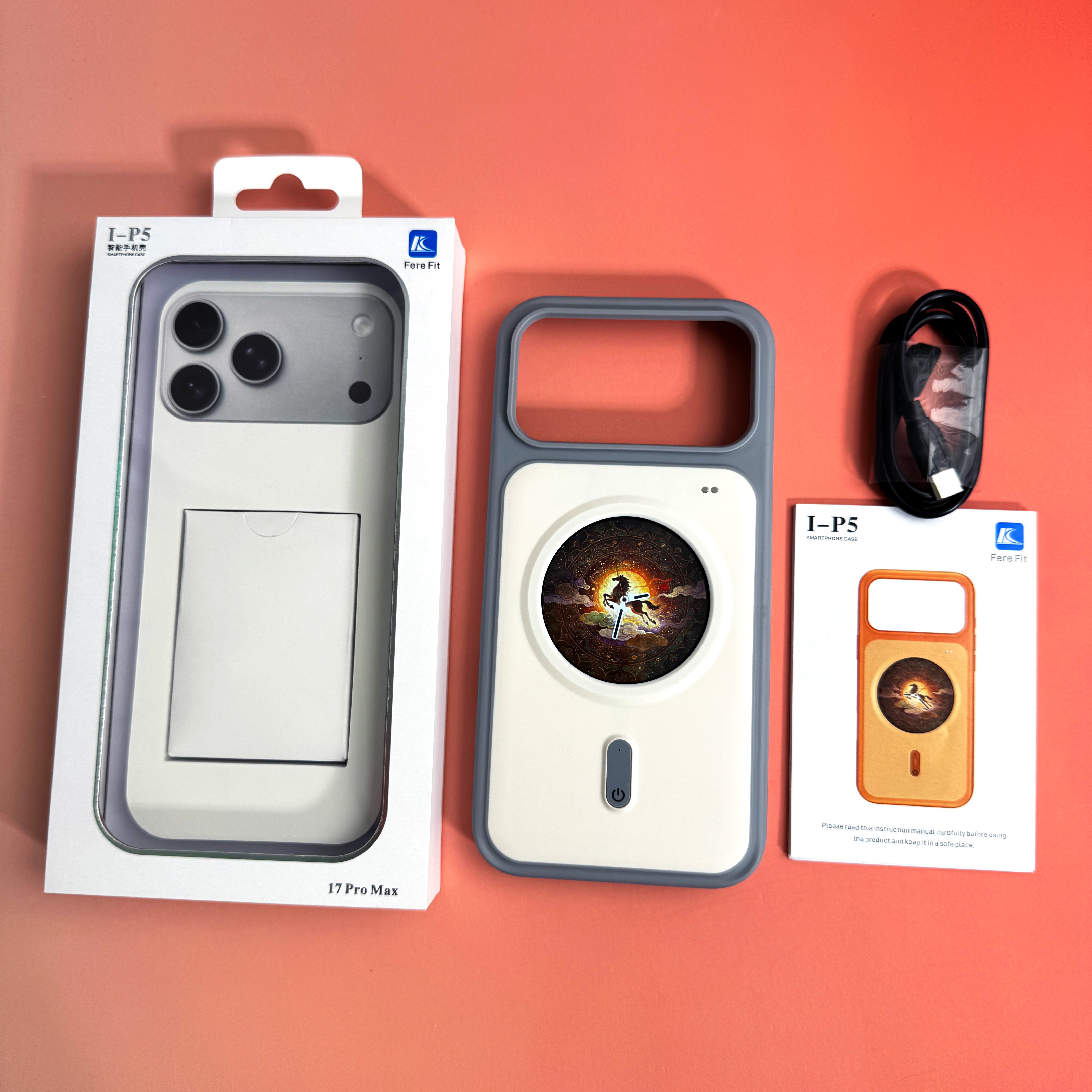 새로운 스마트폰 케이스, 큰 원형 화면, 다운로드 스위 - Smart Accessories 리뷰 및 가격
