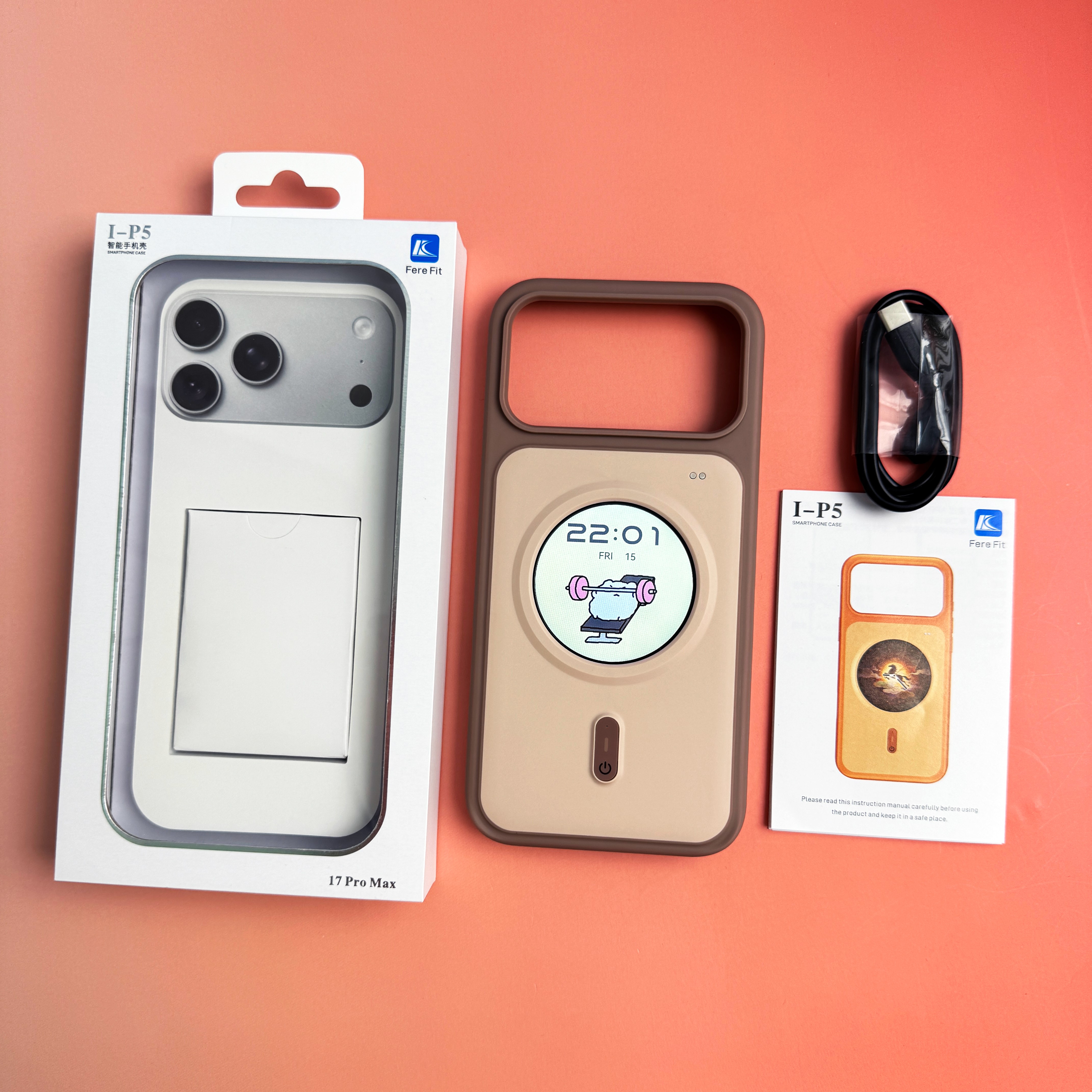 새로운 스마트폰 케이스, 큰 원형 화면, 다운로드 스위 - Smart Accessories 리뷰 및 가격