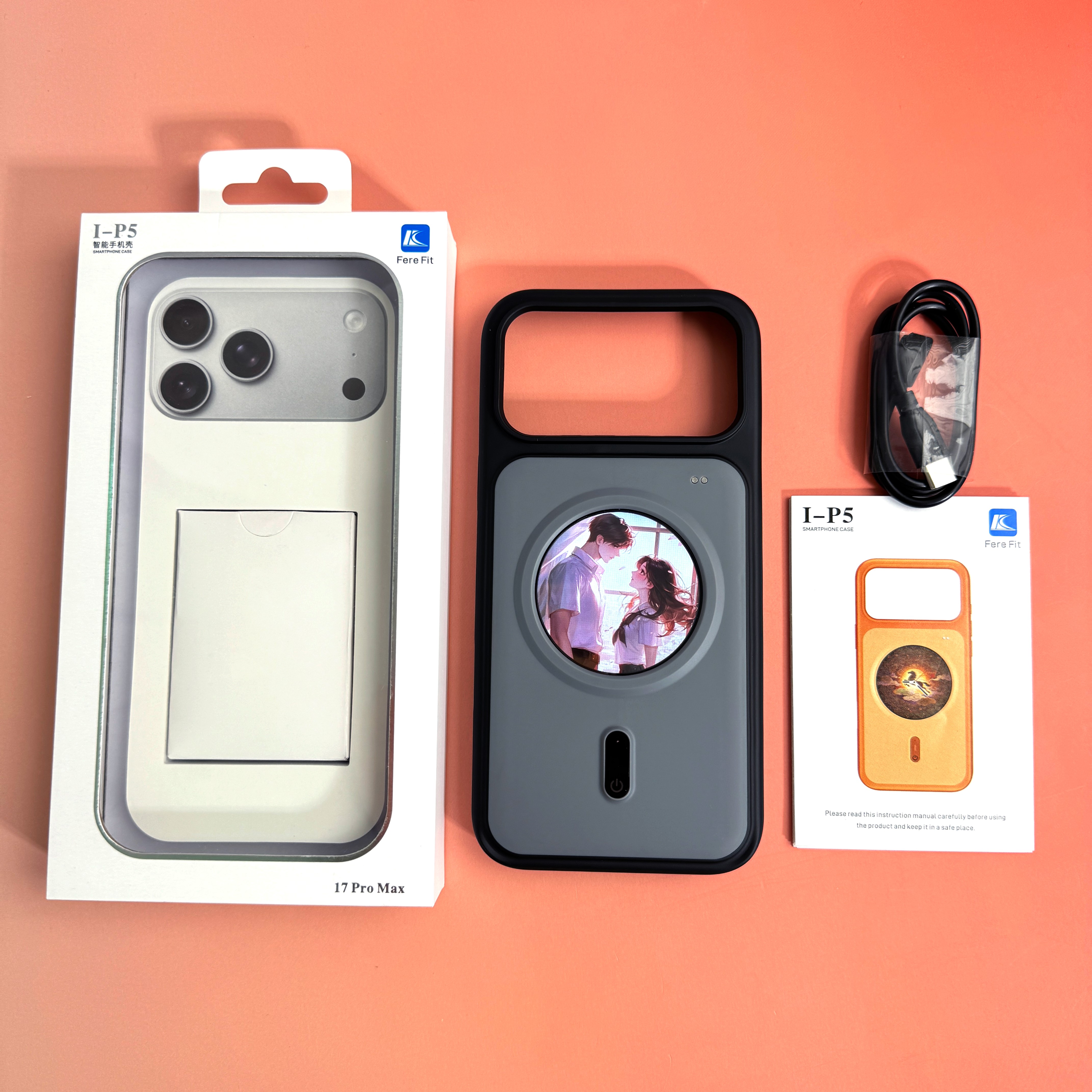 새로운 스마트폰 케이스, 큰 원형 화면, 다운로드 스위 - Smart Accessories 리뷰 및 가격