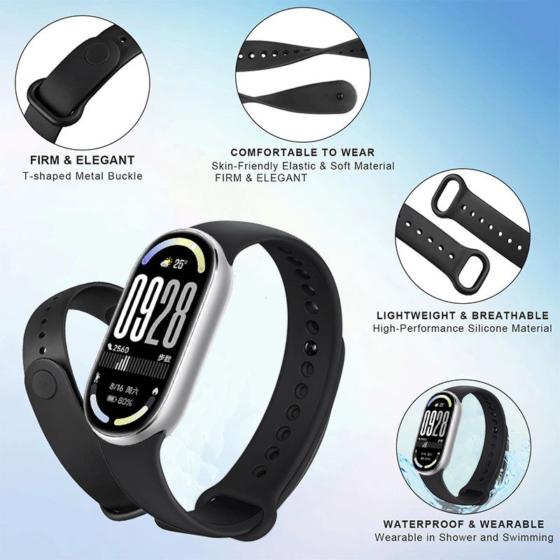 샤오미 스마트 밴드 10용 실리콘 스트랩+시계 케이스, - Xiaomi Smartwatch Accessories 리뷰 및 가격