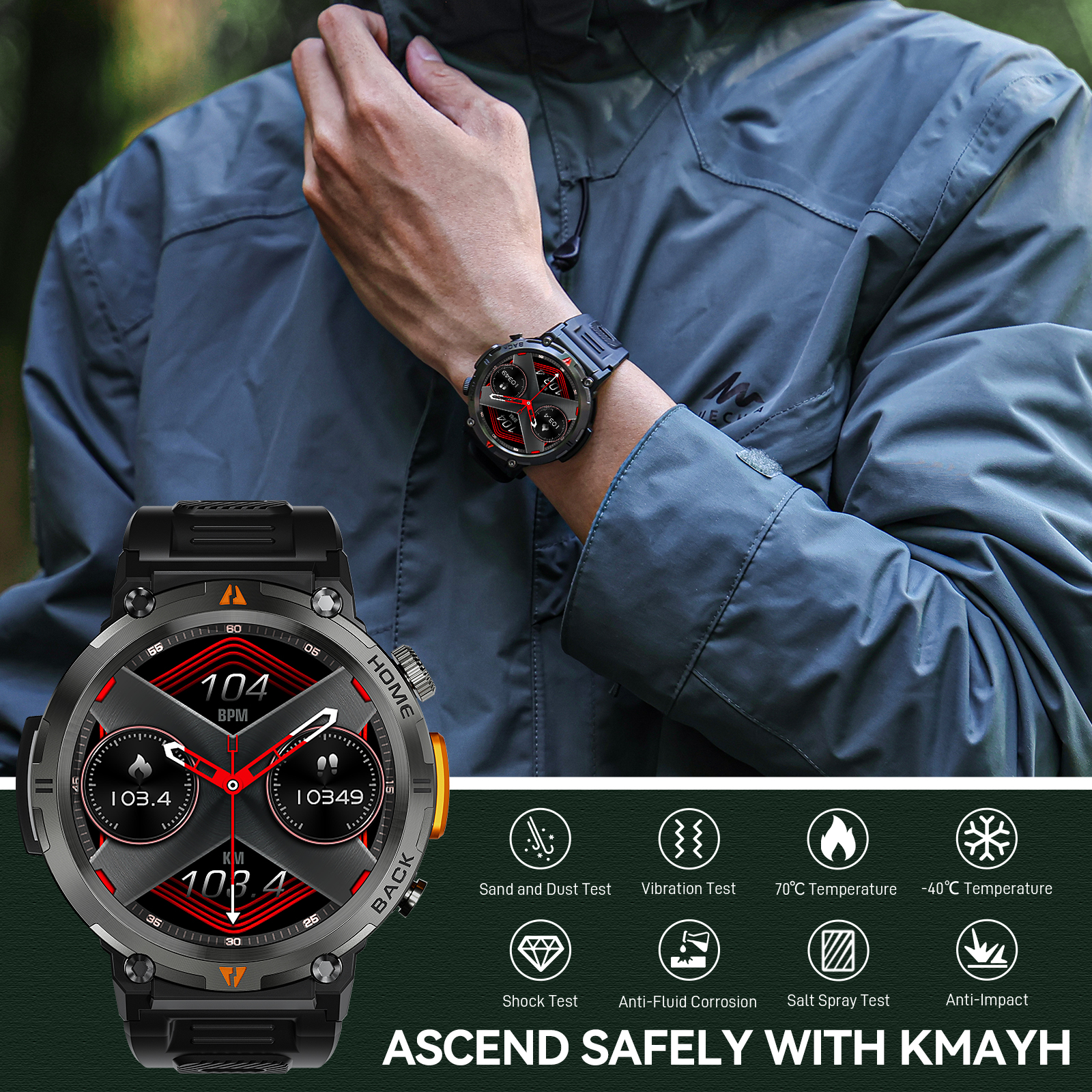 EIGIIS KE3 블루투스 통화 스마트 워치 남성용  - Smartwatch Faces 리뷰 및 가격