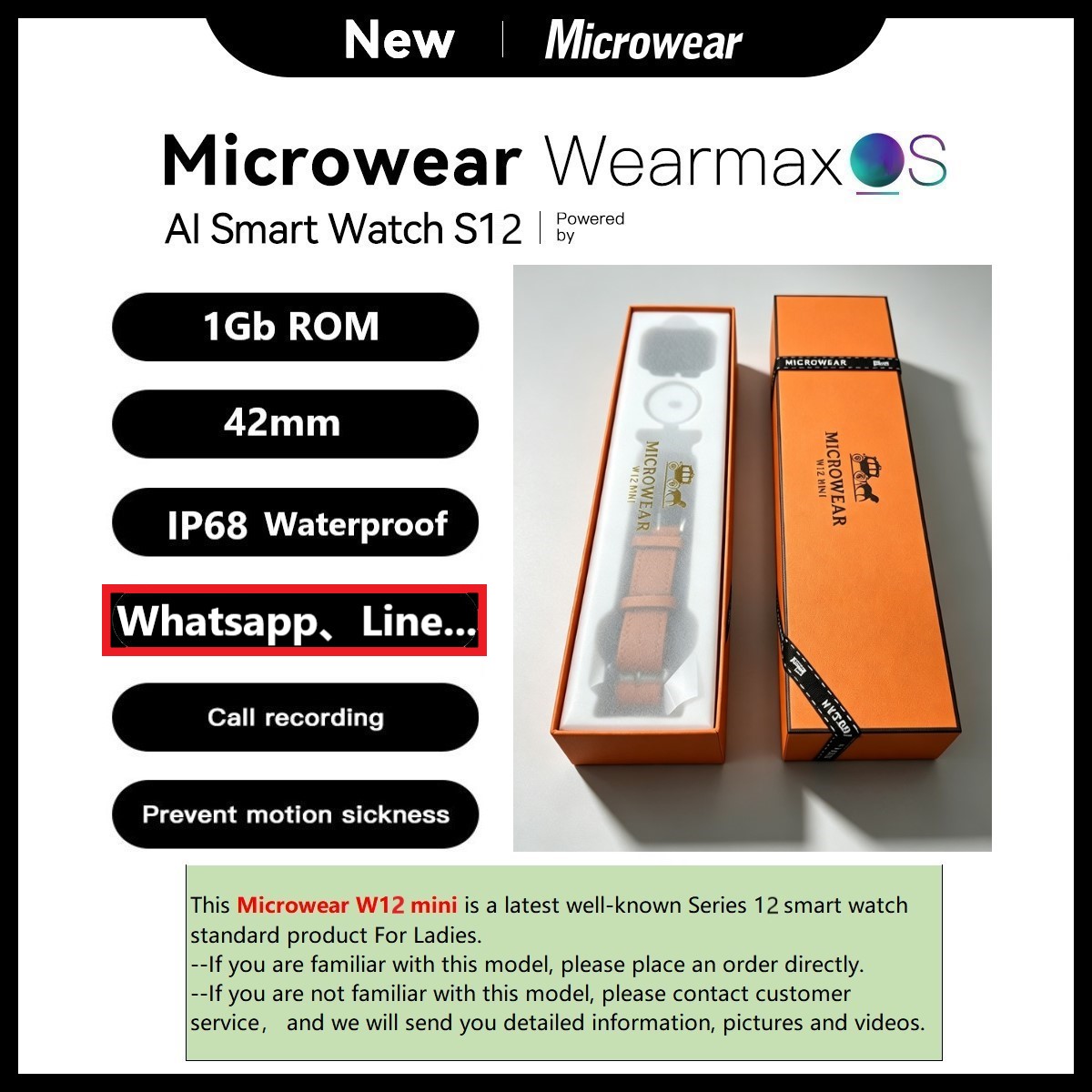 W11mini IP68 방수 W12 미니용 Microw - Smartwatch M Active 리뷰 및 가격