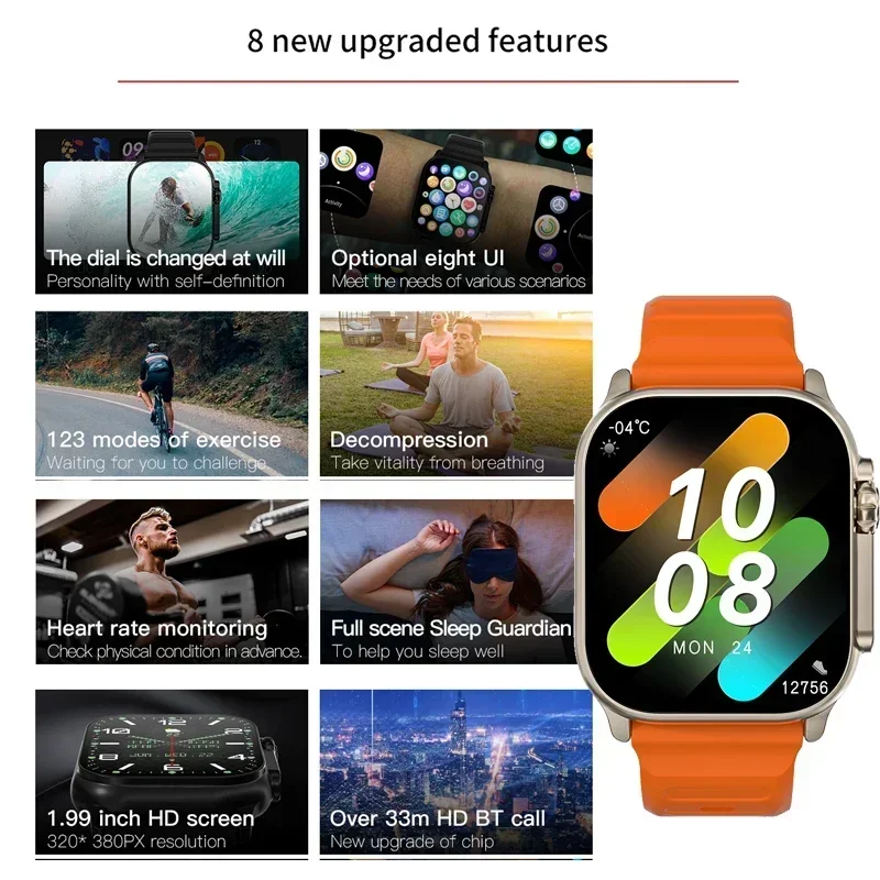 새로운 시리즈 9 워치 PK HK8 PRO MAX 스마 - Smartwatch Nexus 리뷰 및 가격