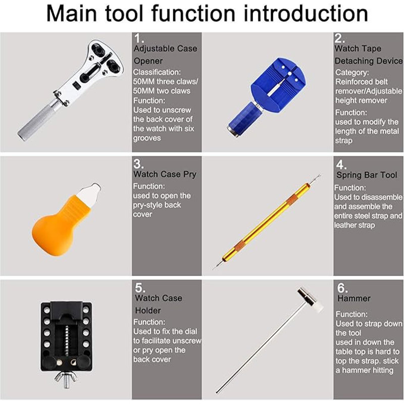 전문 시계 수리 키트 분리형 스트랩 제거기 하단 케이스 - Tool Kit Strap Change 리뷰 및 가격