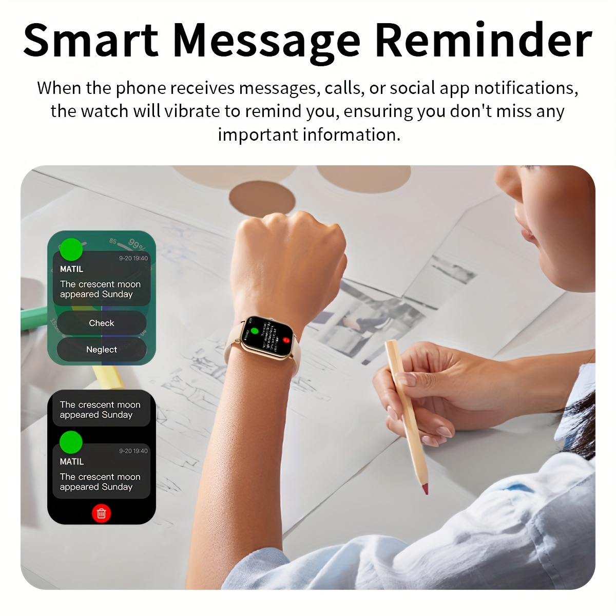남녀공용 1.83인치 스마트워치 - 무선 통화, 앱 메 - Smartwatch Instagram 리뷰 및 가격