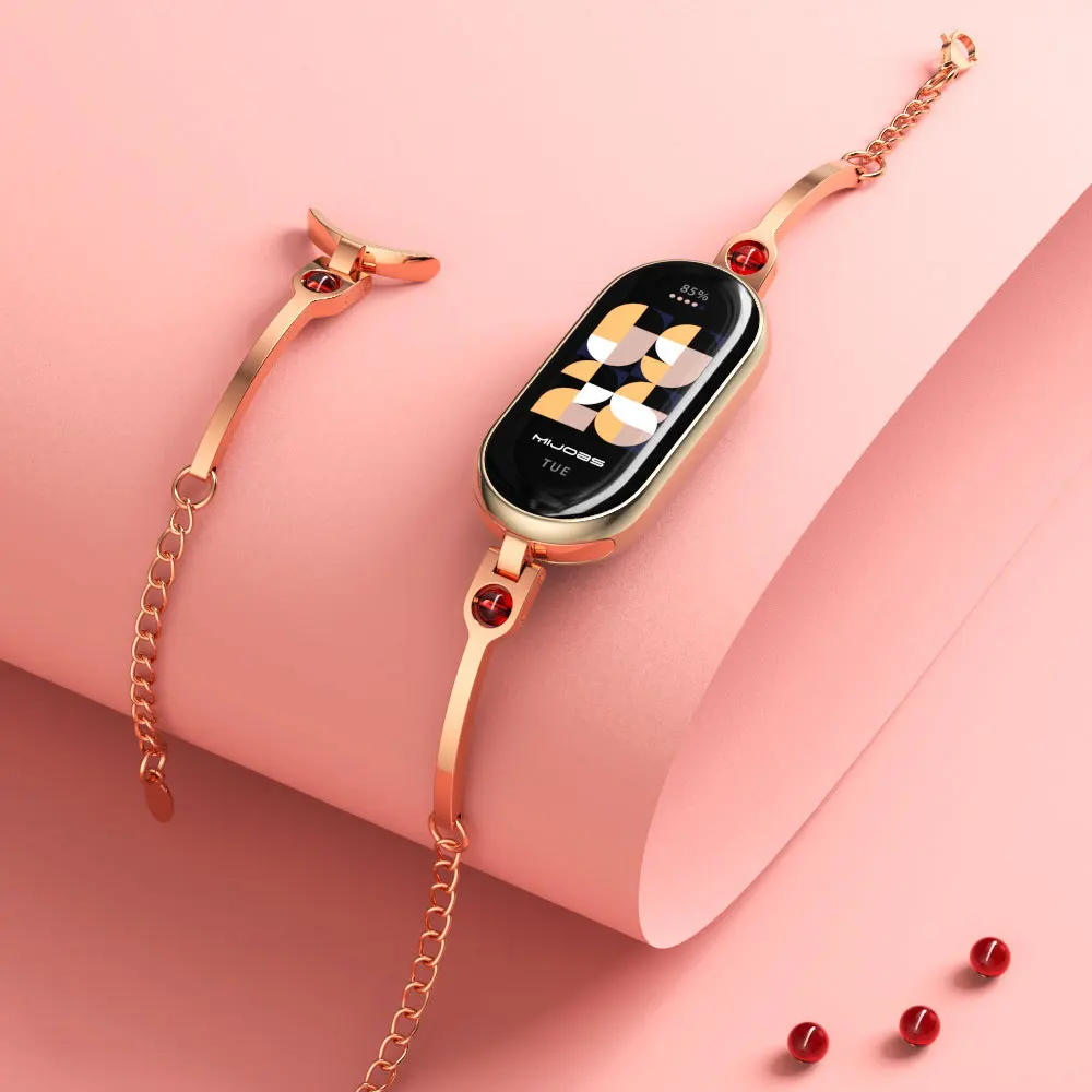Xiaomi Mi Band 8용 스테인레스 스틸 교체  - Android Smartwatch Accessories 리뷰 및 가격