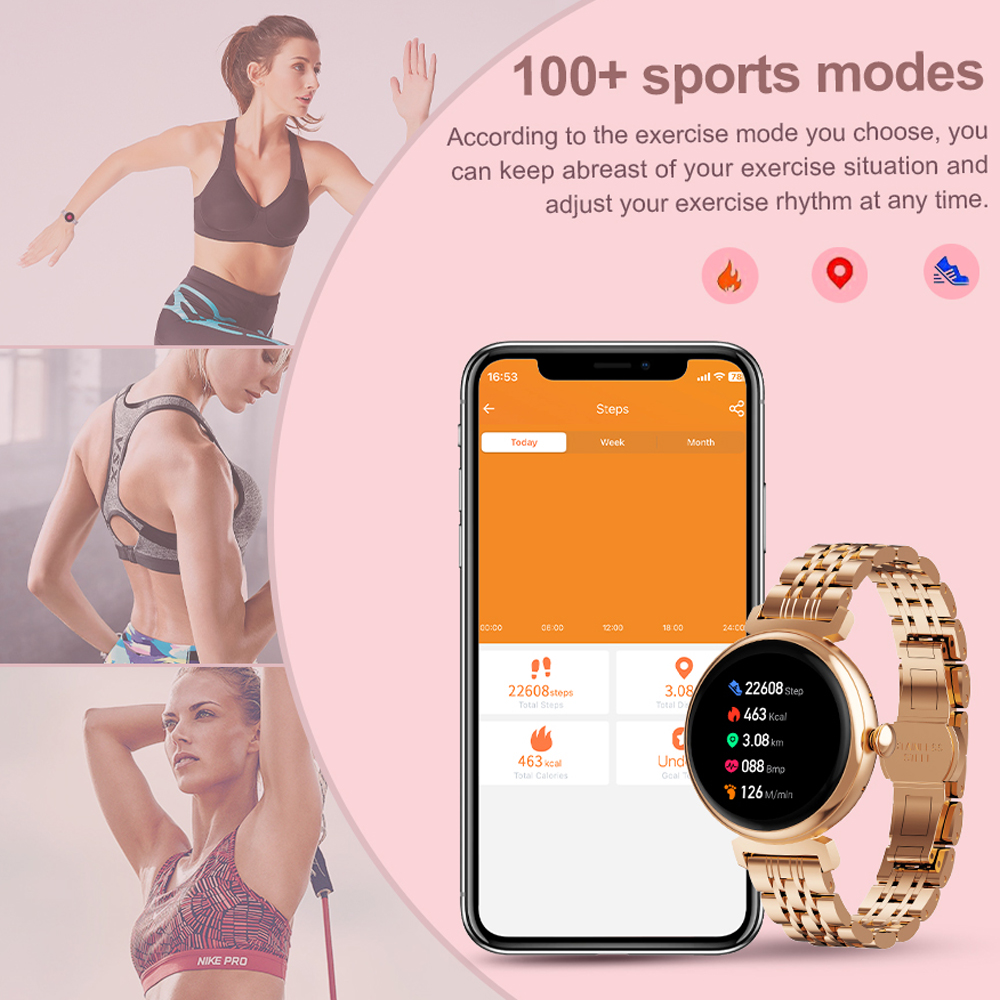 여성용 AMOLED 스크린 패션 스마트 워치 스크린,  - Smartwatch Faces 리뷰 및 가격