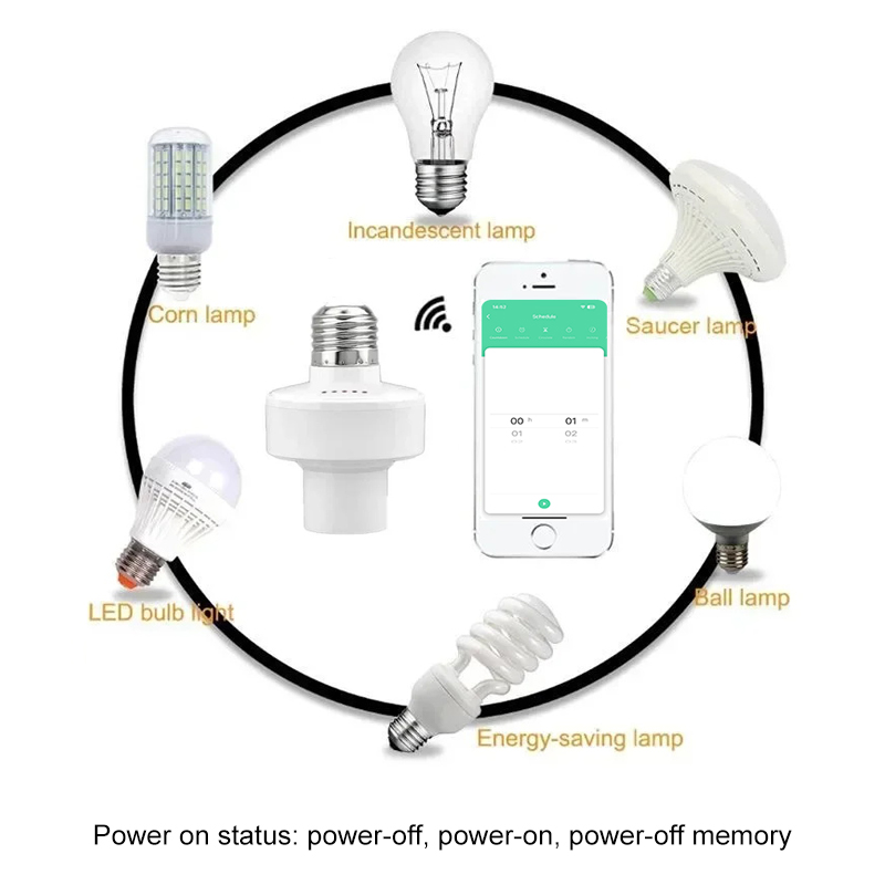 Tuya 스마트 E27 소켓 스위치 APP 제어 타이머 - Smart Accessories 리뷰 및 가격