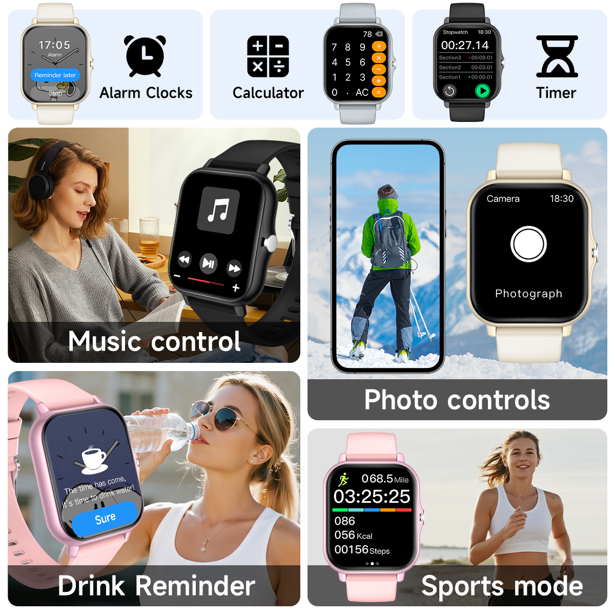 새로운 스마트워치 1.83인치 터치스크린 음성지원 카메 - Smartwatch Instagram 리뷰 및 가격
